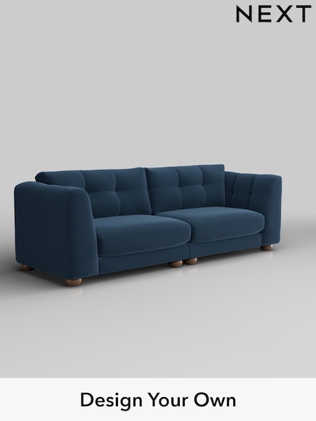 Plush Velvet Easy Clean/Airforce Blue Jasmine (H37014) | £1,575