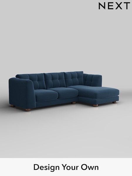 Plush Velvet Easy Clean/Airforce Blue Jasmine (H37014) | £2,075