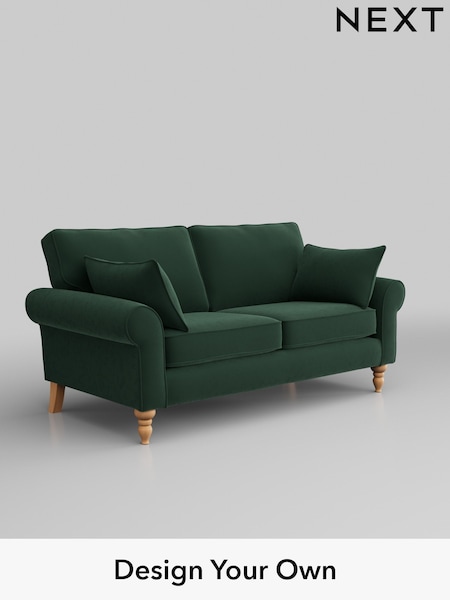 Plush Velvet Easy Clean/Bottle Green Mallory (H37015) | £899