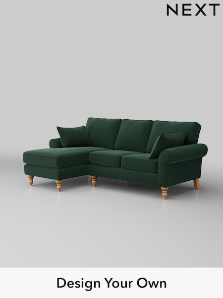 Plush Velvet Easy Clean/Bottle Green Mallory (H37015) | £1,475