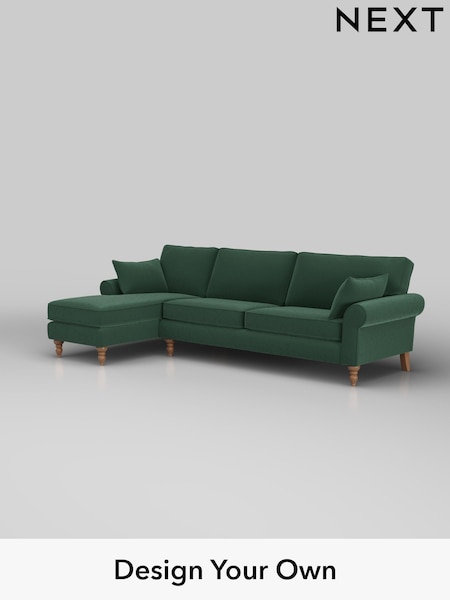 Plush Velvet Easy Clean/Bottle Green Mallory (H37015) | £1,575