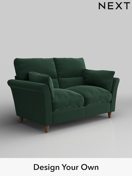 Plush Velvet Easy Clean/Bottle Green Hartley Highback Relaxed Sit (H37016) | £1,125