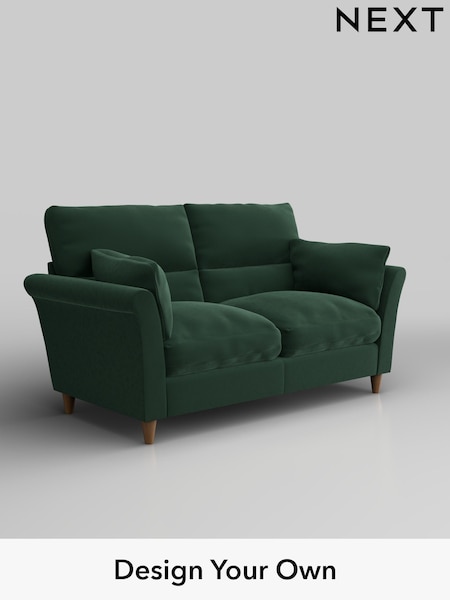 Plush Velvet Easy Clean/Bottle Green Hartley Highback Relaxed Sit (H37016) | £1,225