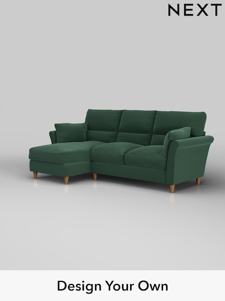 Plush Velvet Easy Clean/Bottle Green Hartley Highback Relaxed Sit (H37016) | £1,950