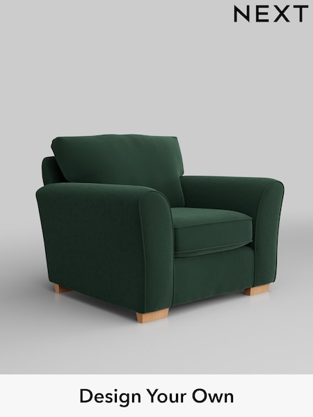 Plush Velvet Easy Clean/Bottle Green Michigan Ii (H37017) | £625