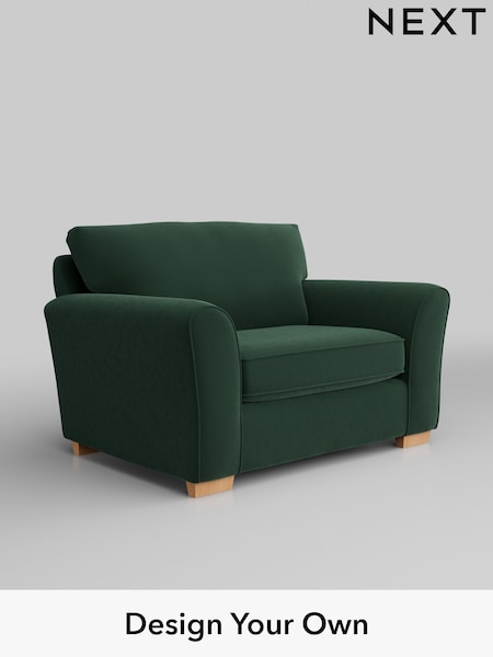 Plush Velvet Easy Clean/Bottle Green Michigan Ii (H37017) | £725