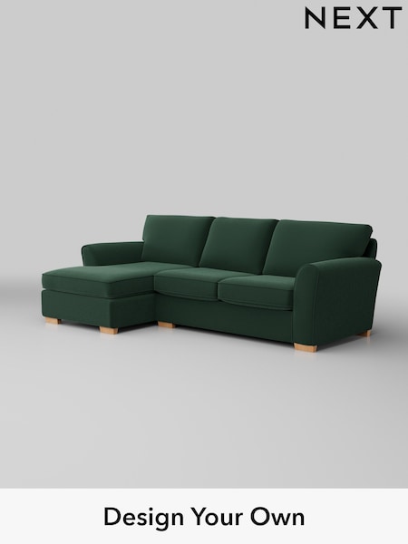 Plush Velvet Easy Clean/Bottle Green Michigan Ii (H37017) | £1,525