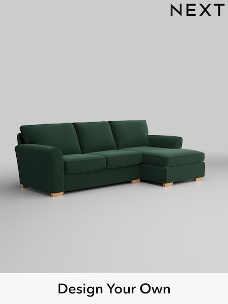 Plush Velvet Easy Clean/Bottle Green Michigan Ii (H37017) | £1,525