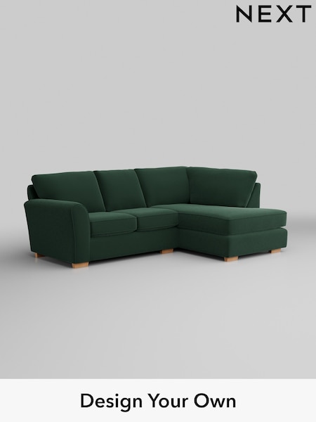 Plush Velvet Easy Clean/Bottle Green Michigan Ii (H37017) | £1,450