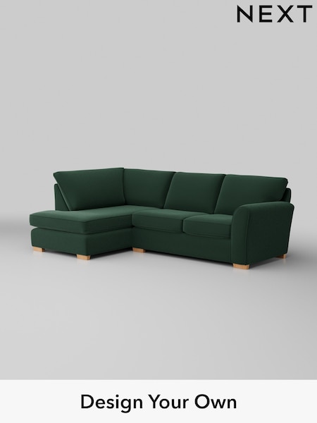 Plush Velvet Easy Clean/Bottle Green Michigan Ii (H37017) | £1,550