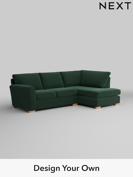Plush Velvet Easy Clean/Bottle Green Michigan Ii (H37017) | £1,550