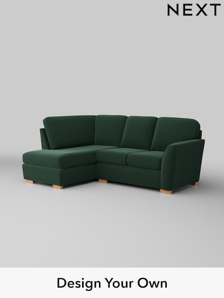 Plush Velvet Easy Clean/Bottle Green Malvern (H37018) | £1,350