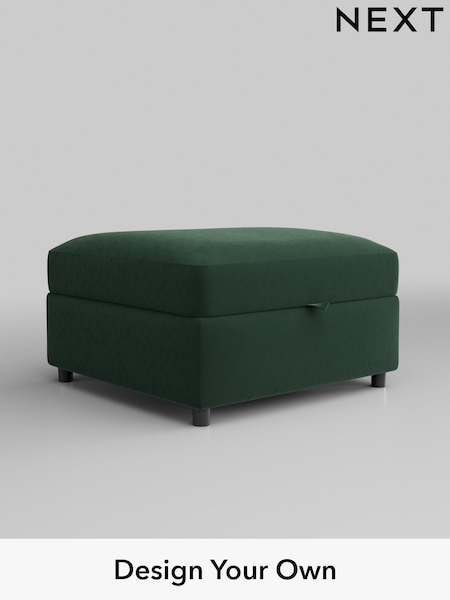 Plush Velvet Easy Clean/Bottle Green Parker Platform (H37025) | £499