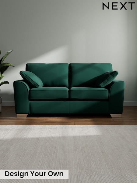 Plush Velvet Easy Clean/Bottle Green Stamford (H37026) | £1,150