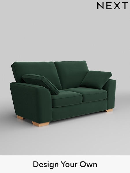 Plush Velvet Easy Clean/Bottle Green Stamford (H37026) | £1,150