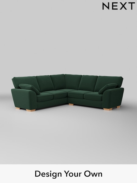 Plush Velvet Easy Clean/Bottle Green Stamford (H37026) | £2,350