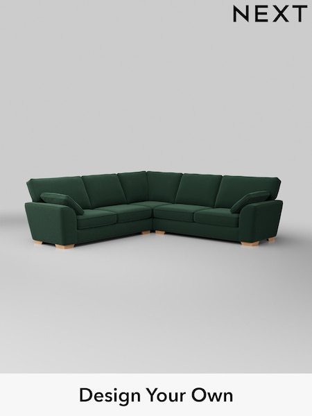 Plush Velvet Easy Clean/Bottle Green Stamford (H37026) | £2,550