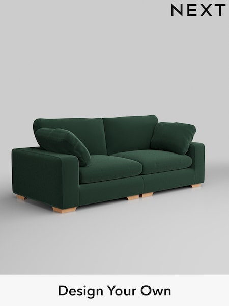 Plush Velvet Easy Clean/Bottle Green N Premium The Snuggle Grand (H37027) | £1,899