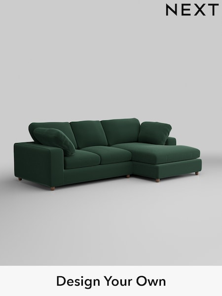 Plush Velvet Easy Clean/Bottle Green N Premium The Snuggle Grand (H37027) | £2,575