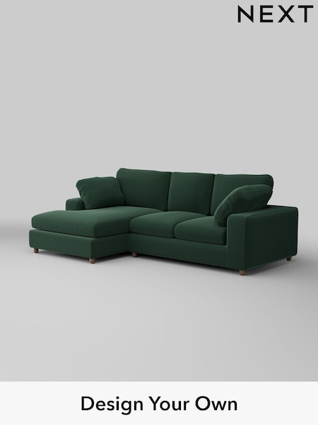 Plush Velvet Easy Clean/Bottle Green N Premium The Snuggle Grand (H37027) | £2,675
