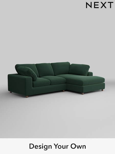 Plush Velvet Easy Clean/Bottle Green N Premium The Snuggle Grand (H37027) | £2,650