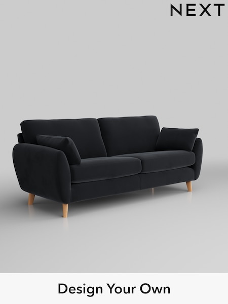 Plush Velvet Easy Clean/Charcoal Grey Wilson (H37029) | £1,099