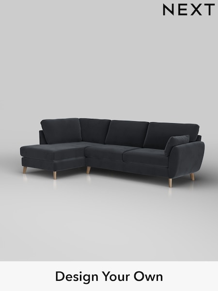 Plush Velvet Easy Clean/Charcoal Grey Wilson (H37029) | £1,699
