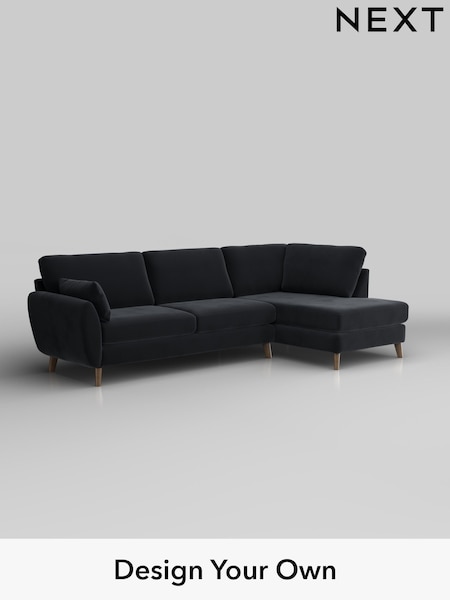 Plush Velvet Easy Clean/Charcoal Grey Wilson (H37029) | £1,699