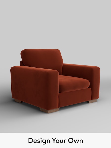 Plush Velvet Easy Clean/Ginger Orange Houghton Deep Sit (H37032) | £875
