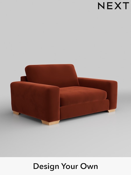 Plush Velvet Easy Clean/Ginger Orange Houghton Deep Sit (H37032) | £1,175