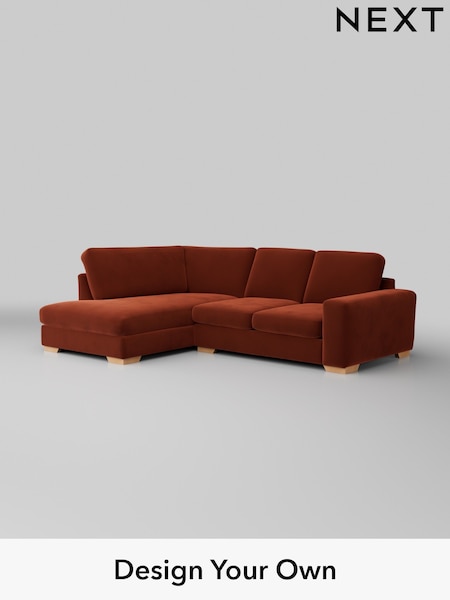 Plush Velvet Easy Clean/Ginger Orange Houghton Deep Sit (H37032) | £2,099