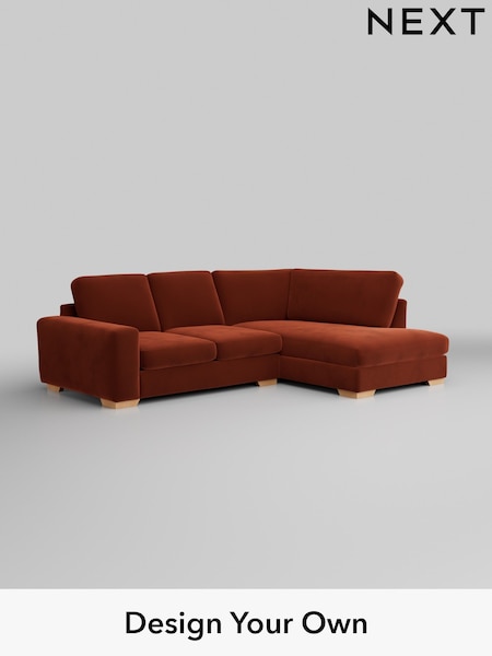 Plush Velvet Easy Clean/Ginger Orange Houghton Deep Sit (H37032) | £2,099