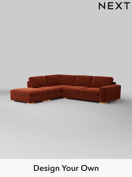 Plush Velvet Easy Clean/Ginger Orange Houghton Deep Sit (H37032) | £2,599