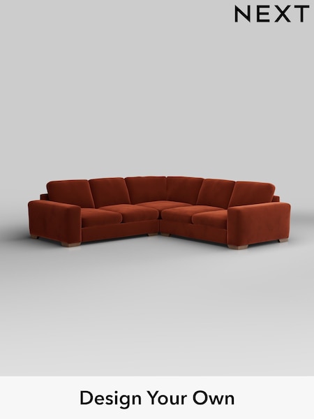 Plush Velvet Easy Clean/Ginger Orange Houghton Deep Sit (H37032) | £2,775