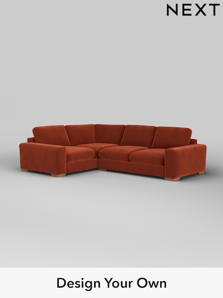 Plush Velvet Easy Clean/Ginger Orange Houghton Deep Sit (H37032) | £2,575
