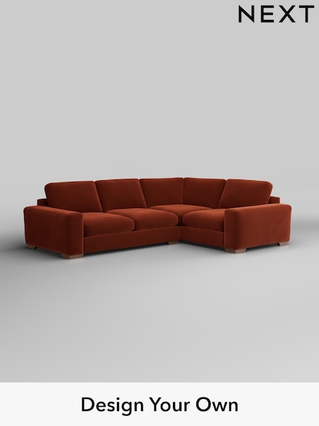 Plush Velvet Easy Clean/Ginger Orange Houghton Deep Sit (H37032) | £2,575