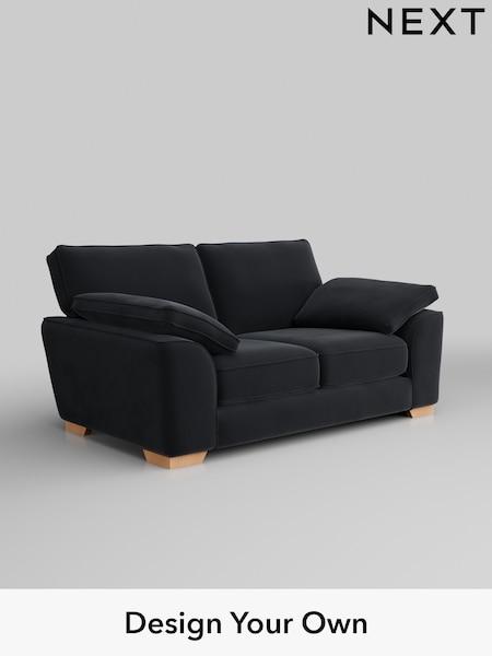 Plush Velvet Easy Clean/Charcoal Grey Stamford Grand Relaxed Sit (H37033) | £1,625