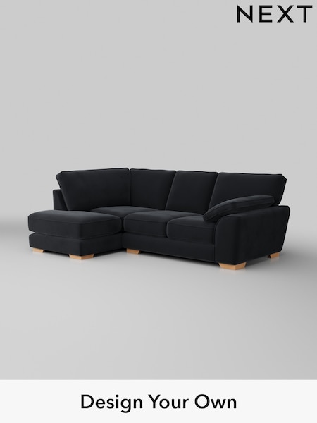 Plush Velvet Easy Clean/Charcoal Grey Stamford Grand Relaxed Sit (H37033) | £2,375