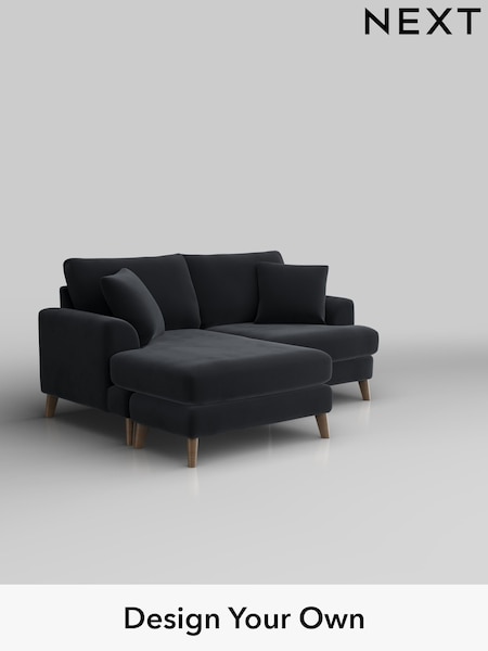 Plush Velvet Easy Clean/Charcoal Grey Parker (H37036) | £1,550