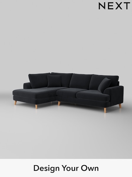 Plush Velvet Easy Clean/Charcoal Grey Parker (H37036) | £2,250