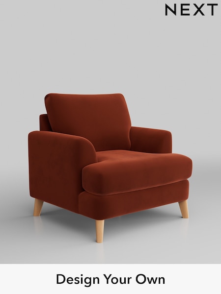 Plush Velvet Easy Clean/Ginger Orange Parker (H37038) | £875