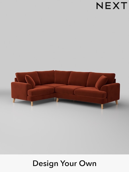 Plush Velvet Easy Clean/Ginger Orange Parker (H37038) | £2,325