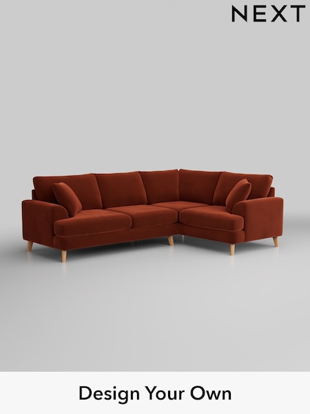 Plush Velvet Easy Clean/Ginger Orange Parker (H37038) | £2,325
