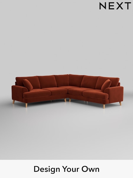 Plush Velvet Easy Clean/Ginger Orange Parker (H37038) | £2,725