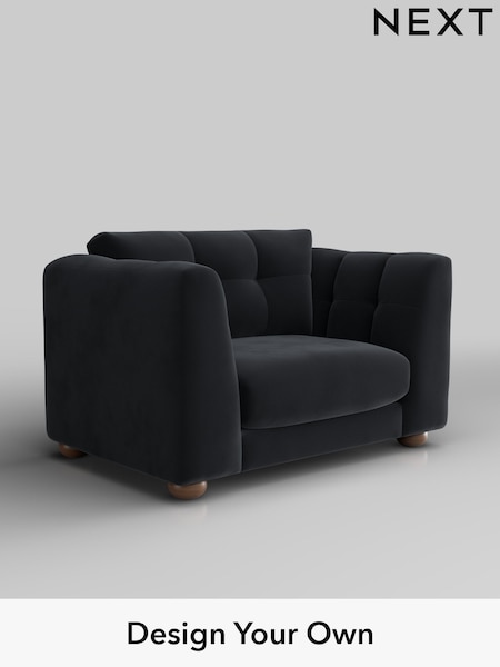 Plush Velvet Easy Clean/Charcoal Grey Jasmine (H37042) | £1,175