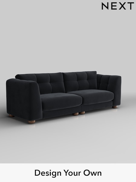 Plush Velvet Easy Clean/Charcoal Grey Jasmine (H37042) | £1,575