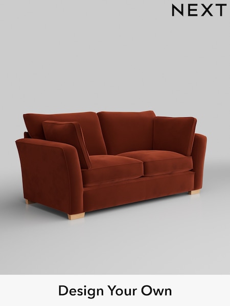 Plush Velvet Easy Clean/Ginger Orange Heath Highback (H37043) | £1,225