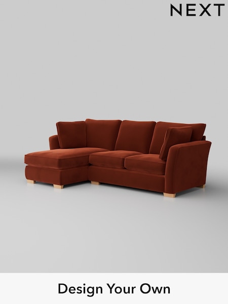Plush Velvet Easy Clean/Ginger Orange Heath Highback (H37043) | £1,899