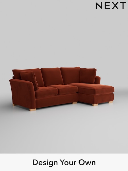 Plush Velvet Easy Clean/Ginger Orange Heath Highback (H37043) | £1,899