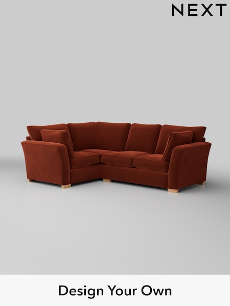 Plush Velvet Easy Clean/Ginger Orange Heath Highback (H37043) | £2,050